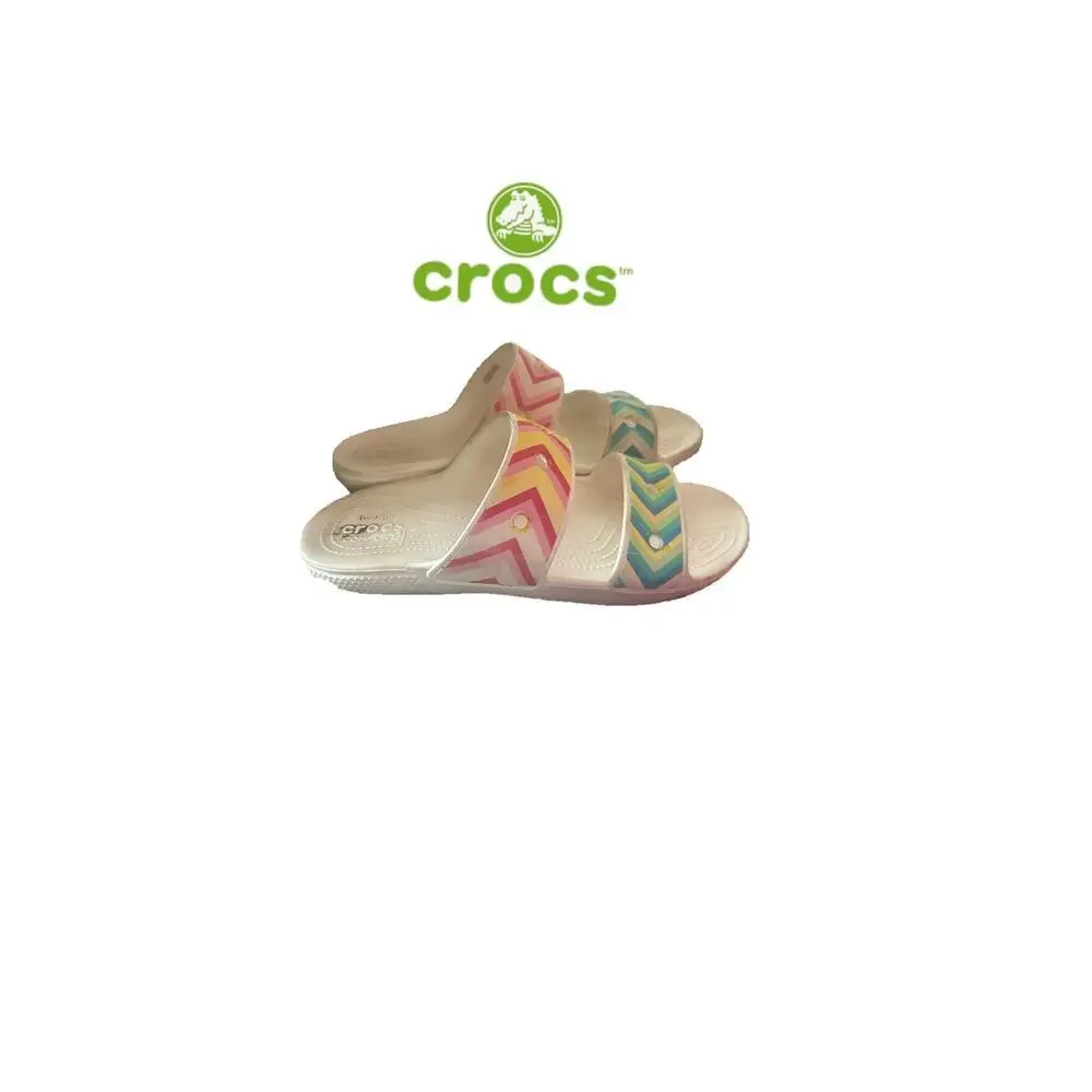 Crocs Festival Vibes Slip On Sandal Men’s Sz. 11. W12.5